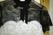 Beautiful black and white lace dress