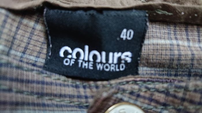 Brown check trousers by "clours of the world"  Size 12