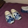4 Delft Blue ceramic Clogs Image 2