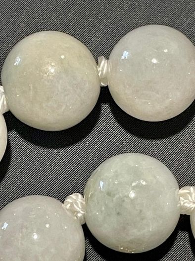 sterling silver necklace with Jadeite