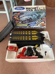 scalextric .  Ford escort xr3i racing set 1980s.