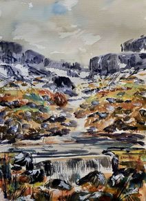 mahon falls watercolour