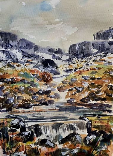 mahon falls watercolour