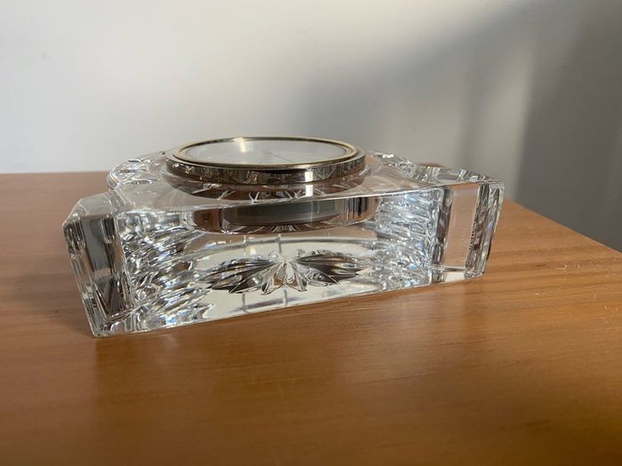 Waterford Crystal Desk Citizen Clock Table Ireland Irish Glass
