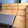 Corner Sofa Bed  Mustard Gold, Recently Cleaned, with Bedding Storage Box Image 6