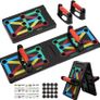 12 in 1 foldable Push Up Rack Board Train Gym Fitness System Workout Exercise Stands for Body Training Image 2