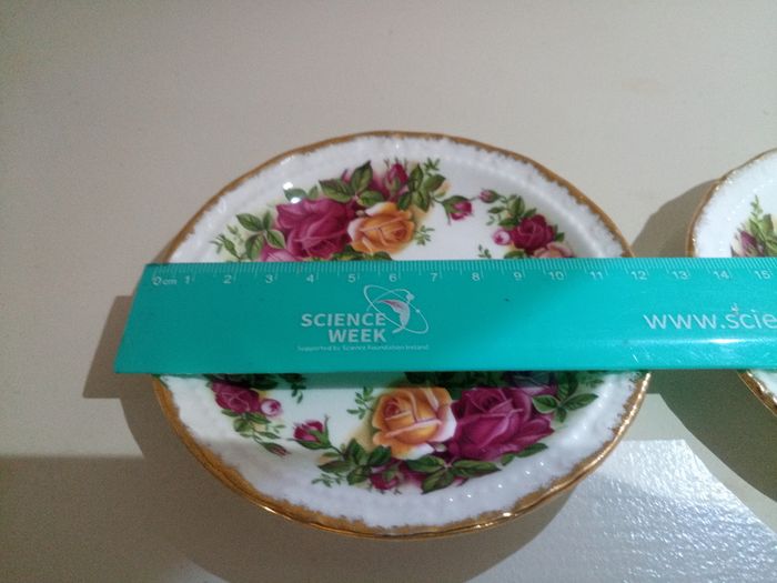 Butter Pat / Coaster x 2 Royal Albert Old Country Roses Bone China