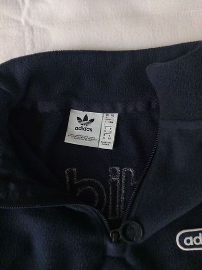 Adidas Cropped Half zip Navy size 8