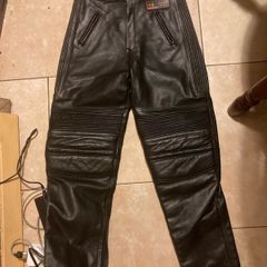 Children's Lewis branded leather bikers trousers free postage
