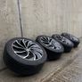 Genuine Volkswagen R-Line Ventura  17" Alloys & Tyres - Like New, Good Year Tyres Image 2