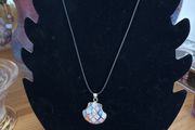 925 Silver Hallmarked Enamelled Pendant/Earring Set