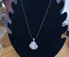 925 Silver Hallmarked Enamelled Pendant/Earring Set
