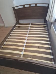 As New - Gorgeous 4Ft 6 Double Wooden Bed Frame - Can Deliver