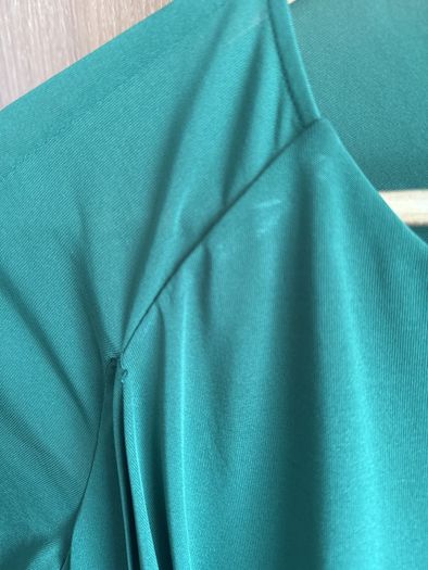 Cos green drape front dress size XS (8)