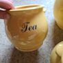 tea coffee sugar  pottery free biscuit barrel Image 2