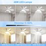 Brand New DBFAIRY 52CM Ceiling Fan with Lighting and Remote Control, Image 3