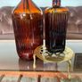 Vintage Amber Ribbed Glass Apothecary Bottle Farmhouse Decor & Medicine or Poison Bottle Image 9