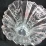 Elena Borgonovo Tall/Heavy Clear Glass Vase Italy 10 inches Image 5