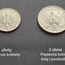 Poland 1 and 2 zlote 1924 minted in Paris. Image 2