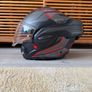 Scorpion Exo Black With Red - Tech Evo Carbon Flip Front Image 8