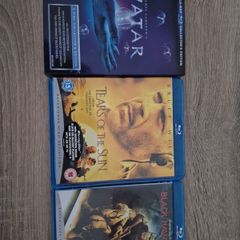 3 bluray movies avatar, teara of the sun, black hawk down