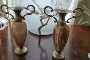 Vintage Italian mini Onyx Vases