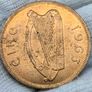 Ireland 1963 penny 1d red lustrous uncirculated Image 2