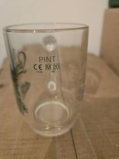 Staropramen tankard beer glass