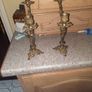 vintage brass candle holders Image 6
