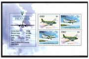 1999 Ireland Civil Aviation noting details of Britten Islander Island Commemorative Stamps Booklet Pane Mint Never Hinged (MNH). Hibernian HP117