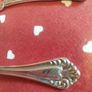 three antique silver-plated flat handle butter spreaders Image 2