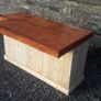 Rustic kitchen island with overhang Image 4