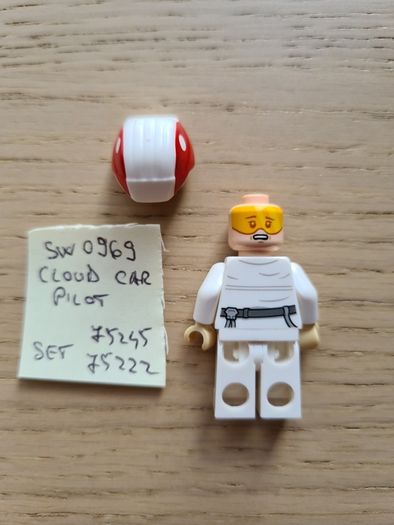 lego sw0969 cloud car pilot, set star wars 75245, 75222