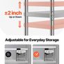 Stainless Steel Kitchen Shelves 5-Tier Units And Storage Adjustable Shelf Image 4