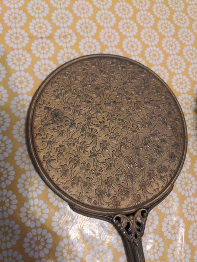 Vintage hairbrush and mirror