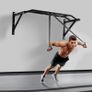 Pull Up Bar, Multi-Grip Wall Mounted Pull Ups, 50 in Width Multifunctional Chin Up Training Station, Heavy Duty Steel Upper Body Workout Bars with LAT Pulldown Attachments, 440 lbs, for Home Gym Image 8
