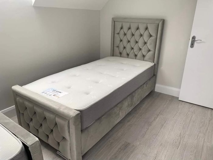 Hilton Double & King Size Bed Frame With Mattress Opt