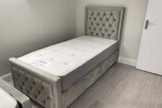 Single 3ft Bed Frame With Mattress Opt