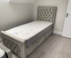 Single 3ft Bed Frame With Mattress Opt