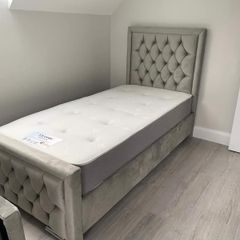 Single 3ft Bed Frame With Mattress Opt