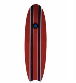 Black Sheep Surf Co 5'8 Softboard Fish Junior Surfboard Navy Red Blue