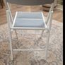 White & Grey Folding Chair Image 3