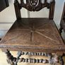 Pair Antique Gothic Revival Hall Chairs Image 4