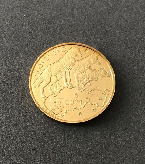 Slovenia 2021 Five Euro Wolves