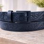 Premium Embossed Genuine Leather Belt Stylish Vintage Designer Belt Durable Formal & Casual Waist Belt Image 2