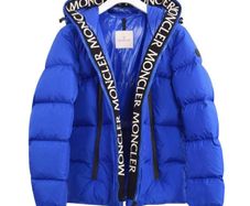 Blue Moncler men's coat