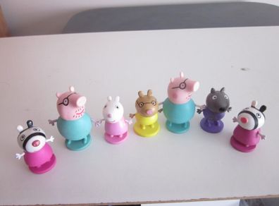 Peppa Pig Figures X 7 Vintage 2003