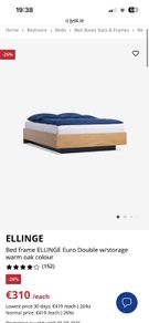 Jysk storage floating bed