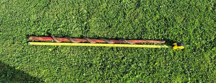Hand-Carved Wooden Snake Walking Stick / Serpent Cane
