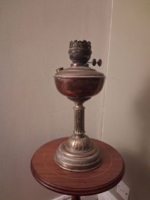 Victorian oil lamp